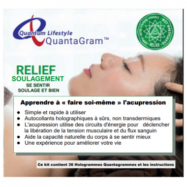 KIT DE 36 QUANTAGRAMS "RELIEF" SOULAGEMENT