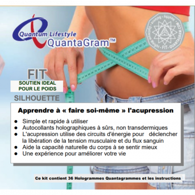 QUANTAGRAMS Silhouette Minceur "FIT" Disque Holographique